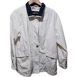 Mackintosh Jacket Womens New England Size Medium White No Hood